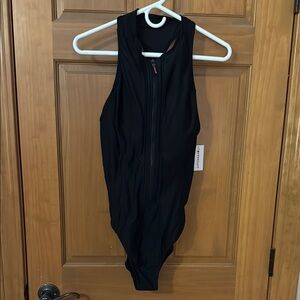 Black One-Piece Swimsuit